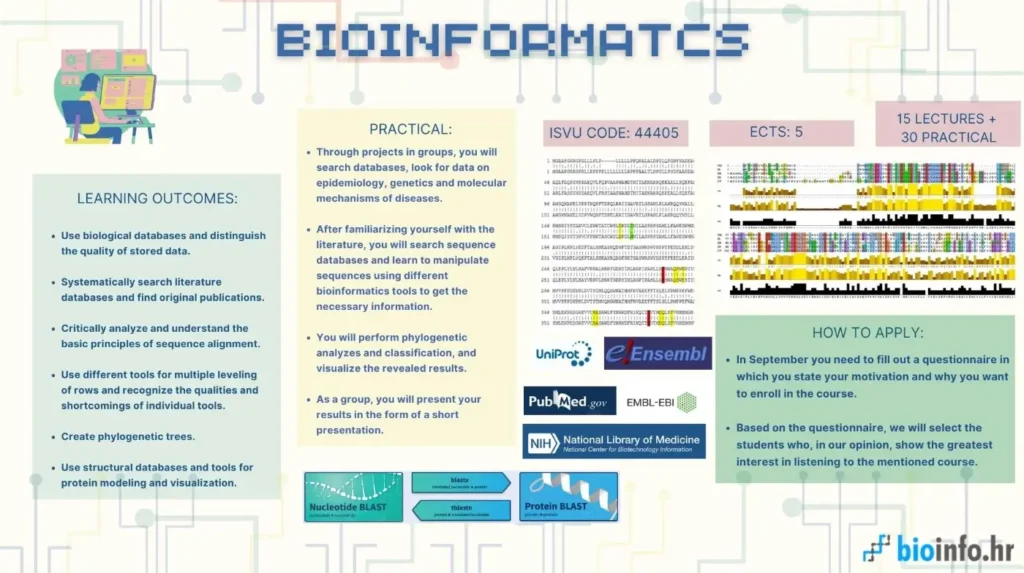 bioinformatics course info